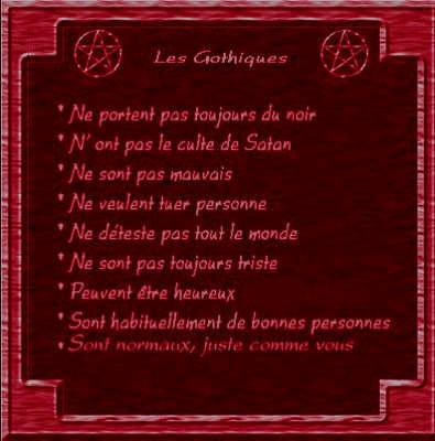 Les gothiques.....