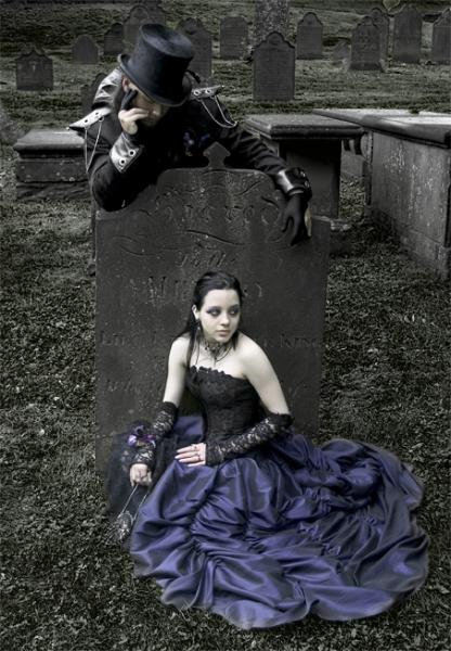 Couple Goth Néo Romantique